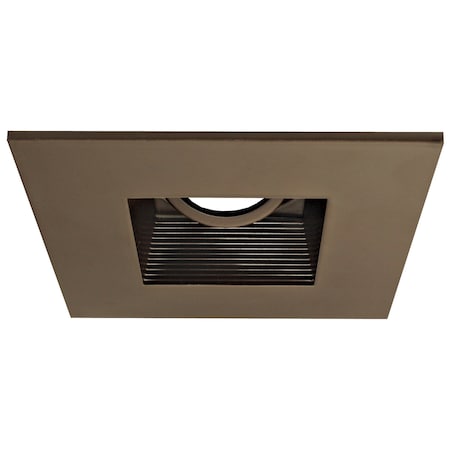 Elco Lighting 4 Die-Cast Aluminum Square Adjustable Baffle Trim" EL2484BZ